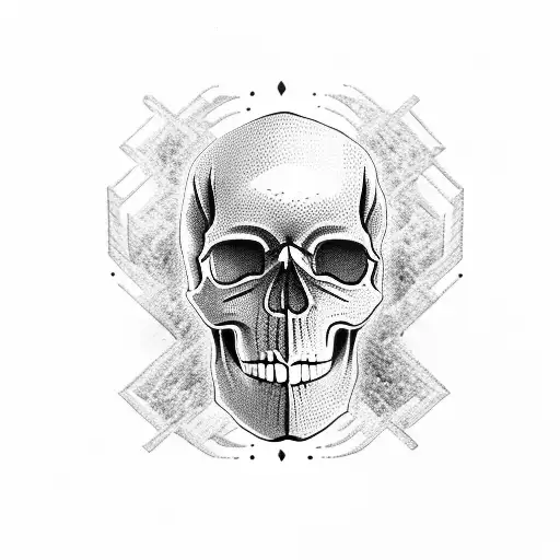 Skull With Hearth Mirror