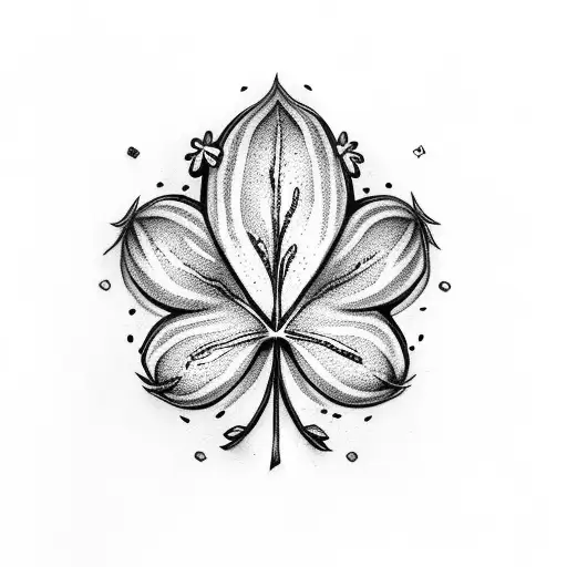 Clover Leaf With Letters D & B