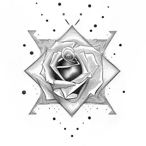 Rose And Cancer Star Sign And Outdoor And Camping