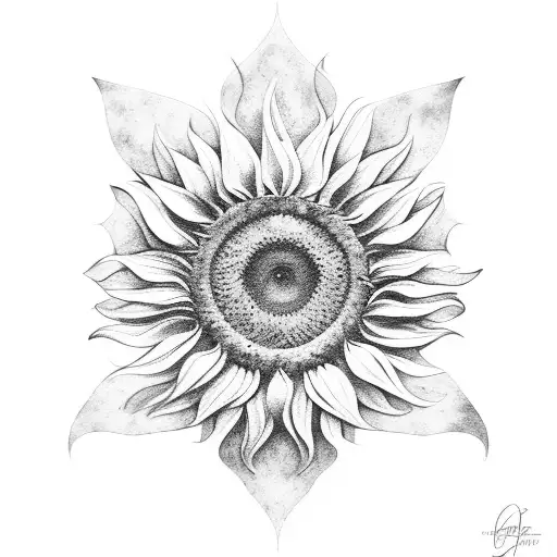 Sunflower Florence Andre Abstract