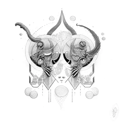 Gemini Twins Fine Line