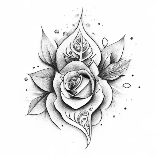 Woman Flowers Leafy Hip