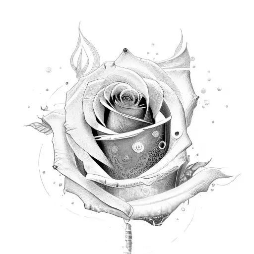 Rose And Roman Numbers