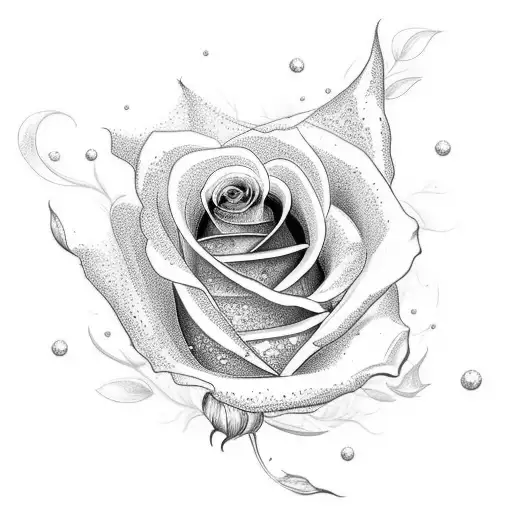 Design A Tattoo Of A Rose Blooming From A Grand Piano