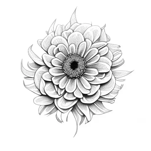 Rose Daisy Chrysanthemum And Peony