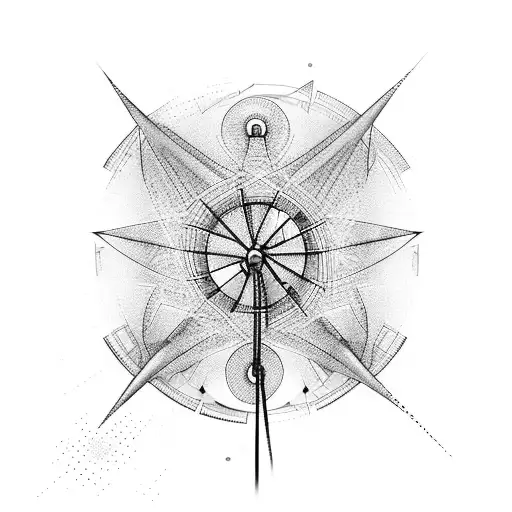 Abstract Wind Turbine Design Incorporating Electronic Symbols