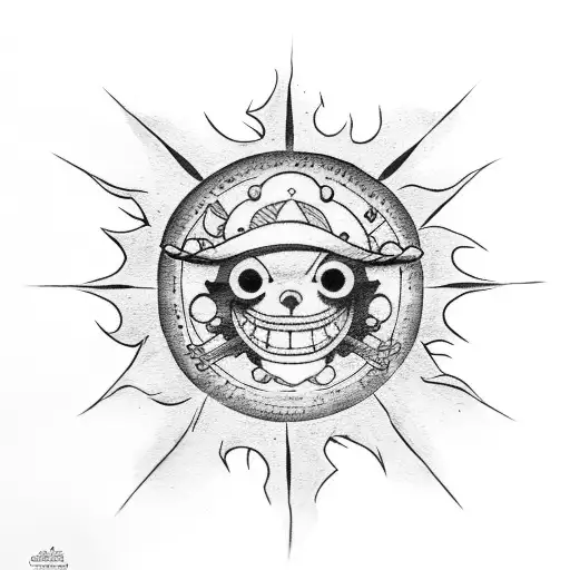 One Piece Luffy Gear 5 Sun God