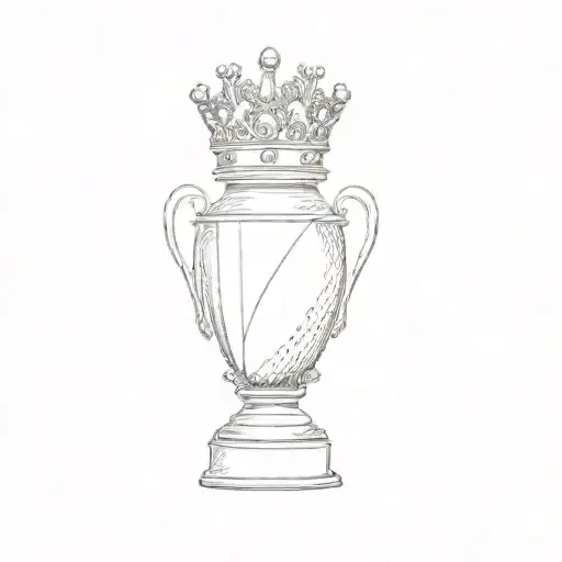 A Trophy With A Crown On It