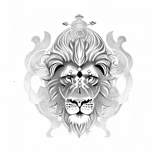 Zodiac Lion With Zodiac Twins