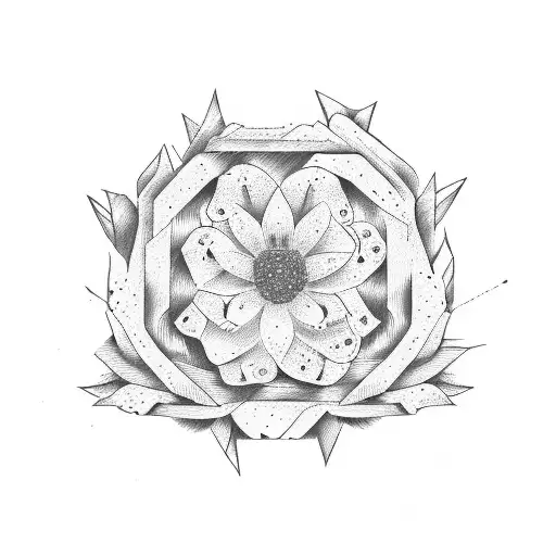 State Of Texas And California With Flowers