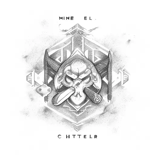 Hammer And Sledgehammer Representing The Symbol Of Chi Mine