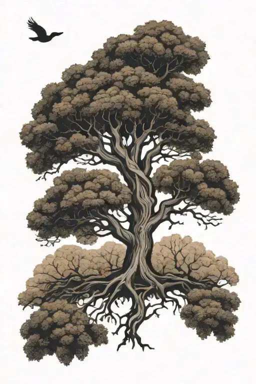 Autumn Tree Intertwined