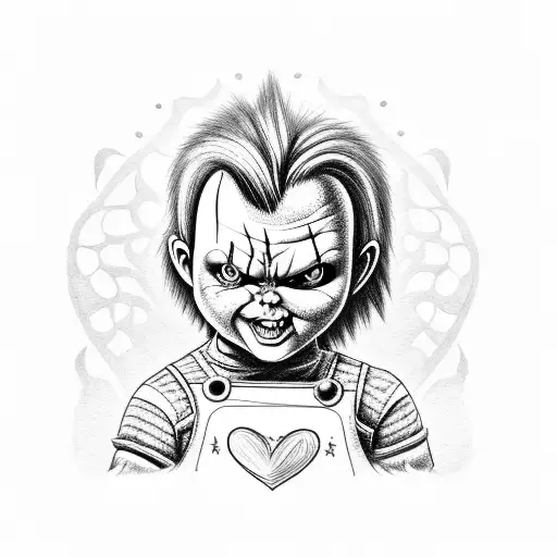 Chucky And Wife In Heart