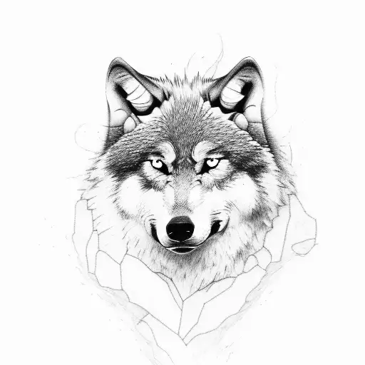 Wolf Fighting Near A River Realistic