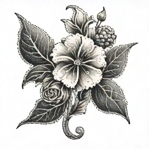 A Delicate Floral Design Incorporating The Initials 'J' And 'J' In A Subtle And Elegant Way