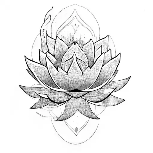 Lotus Flower And Phoenix