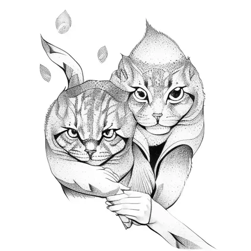 Elder Sister And Younger Brother Holding Hands