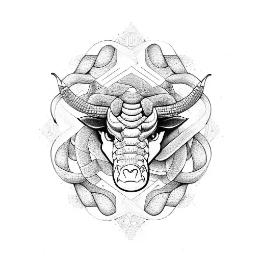 Taurus Zodiac Sign And Snake