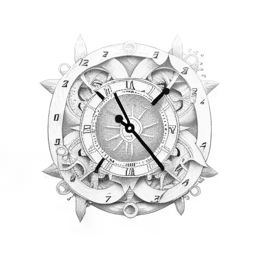24 Hour Clock Nautical Theme