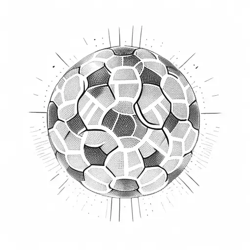 Soccer Player Kicking A Chain Ball