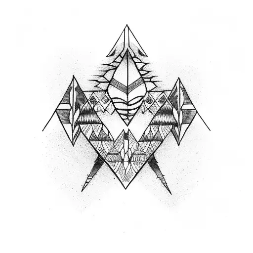 Triangular Indian Tribal