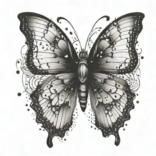 Broken Butterfly Flying