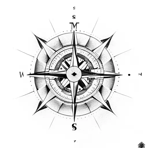Compass That Says Momento Mori