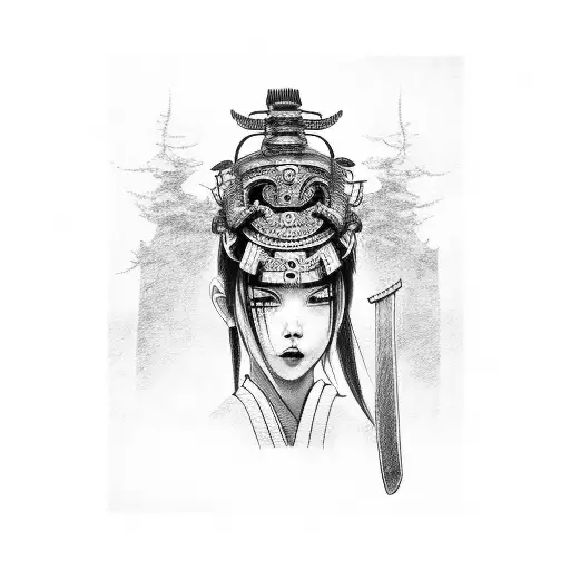 Samurai With Girl Face