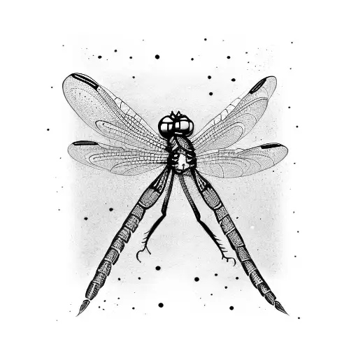 Dragonfly With Star