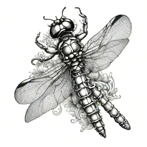 Dragonfly Scientific Illustration