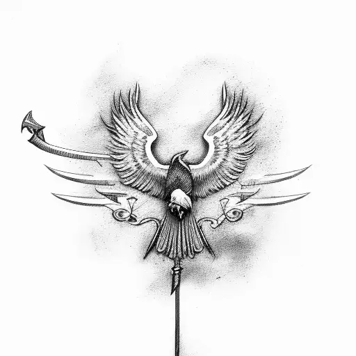 Half Sword With Half A Eagle