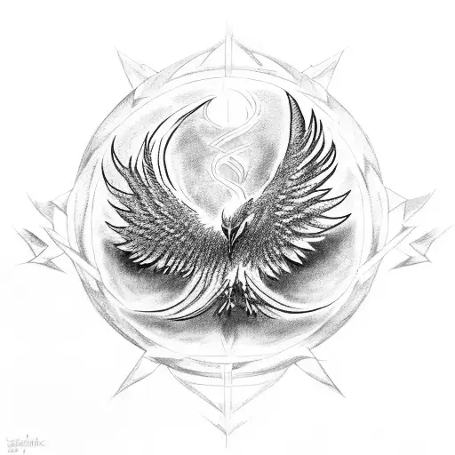 Guitar Phoenix Bird And Deathly Hallows