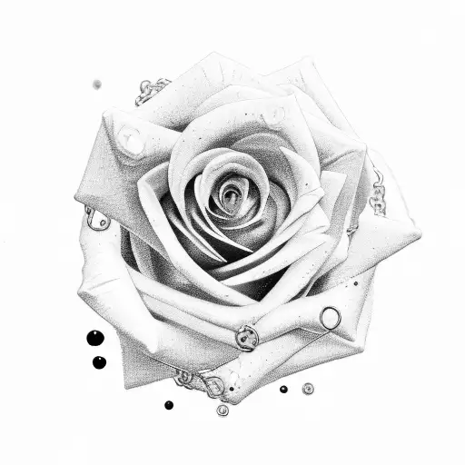 Rose With Chains Around It