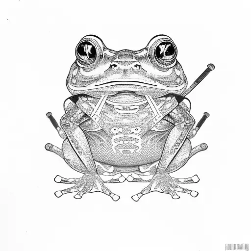 Japanes Frog Samurai