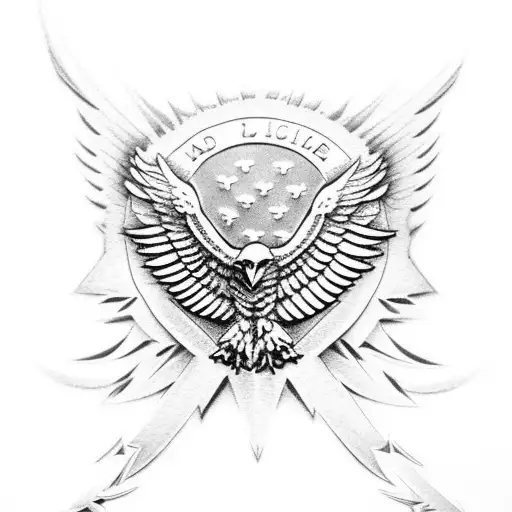 Eagle Scout Medal With An American Eagle