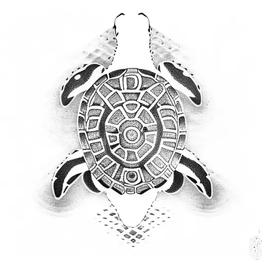 Turtle In Maori Style