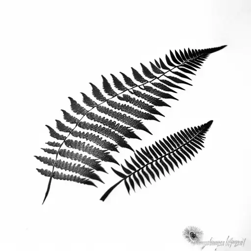 Fern Stem And Dandelion