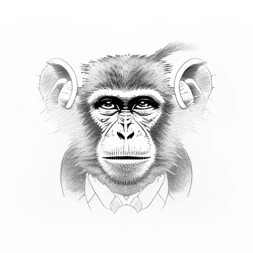 Monkey Hearing With His Hands