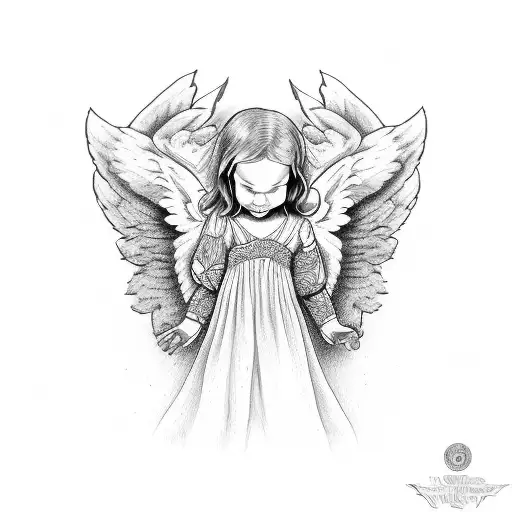 Angel Holding The Phrase I Am Forever Yours Nyzell