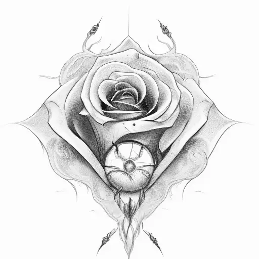 Vipers Witch Open Mouth With Roses