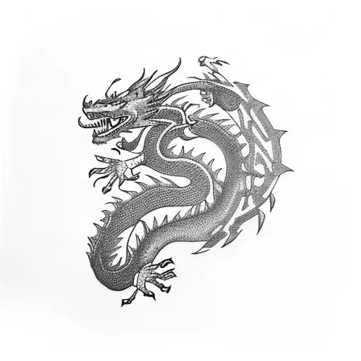 Wildlife Conservation Scene With A Dragon Flying Overhead