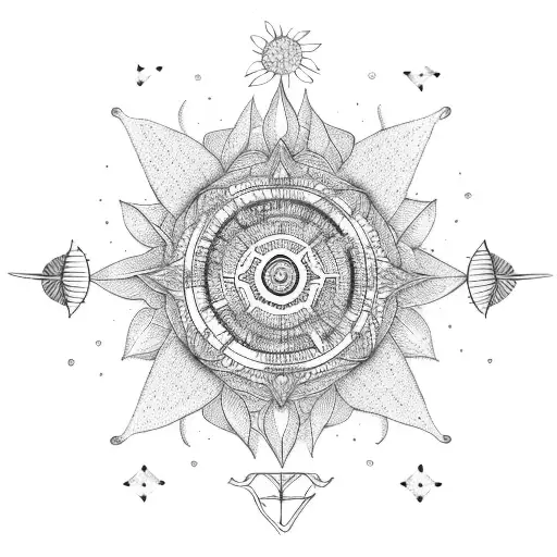 Birthflower With Compass