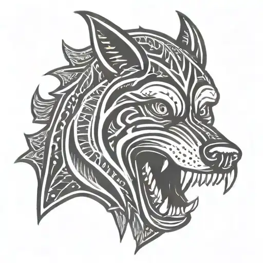 Angry Dog Baring Teeth