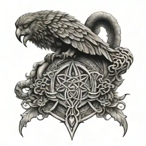 Incorporate Elements Of Celtic Mythology Into A Tattoo Inspired By Army Traditions