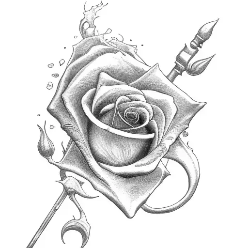 Grim Reaper Dead Roses Clock