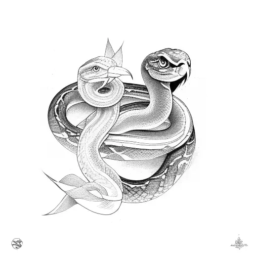 Two Birds With A Snake