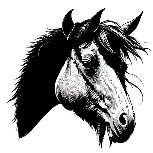 Horse Goat Mountain Weapon