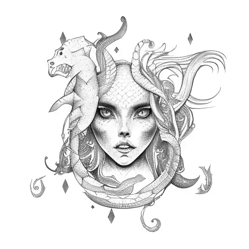 Zodiac Mermaid And Scorpio