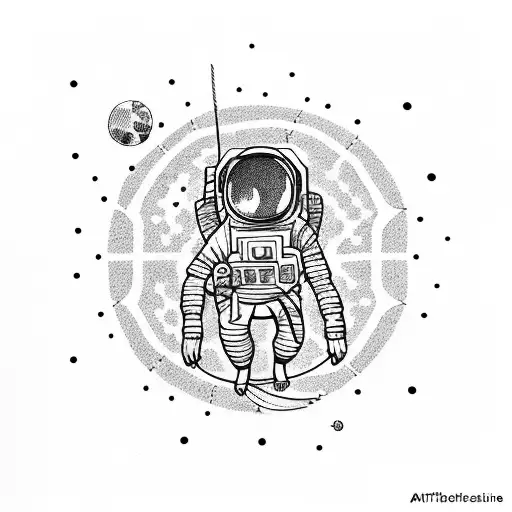 Astronaut On A Tightrope