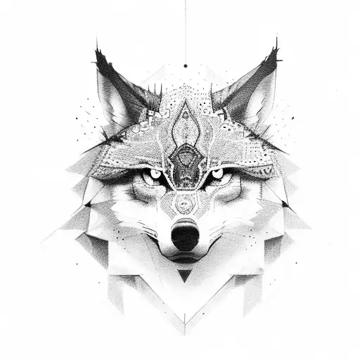 Lone Wolf With Camera And Travel